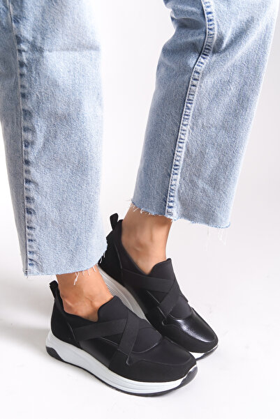 Riccon Women's Sneaker 0012030 Black Suede