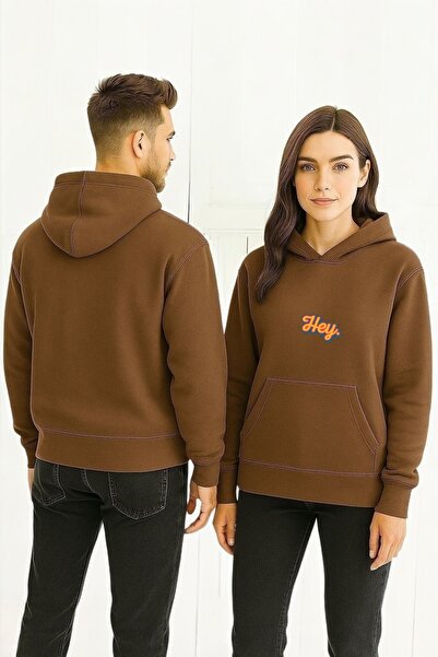 ArtYus Хей, цветна блуза с качулка и принт