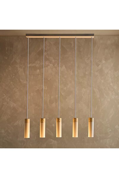 Generic مصباح سقف خطي معدني من فانتريس بخمسة مصابيح