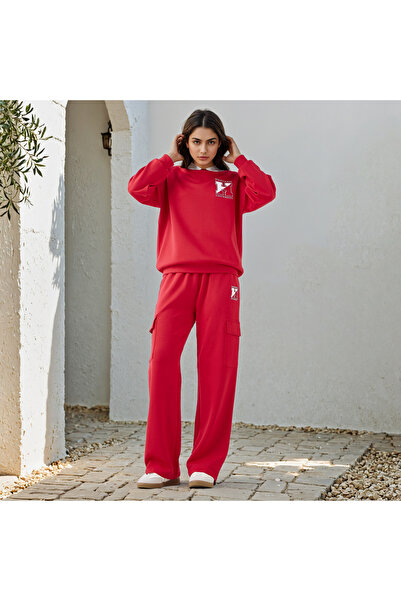 SP Characters Harvard Print Sweatshirt with Contrast Collar