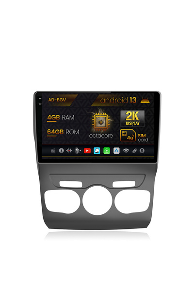 AutoDrop Navigatie Citroen C4L (2011-2016),Android 13,V-Octa/4GB RAM+64GB ROM...