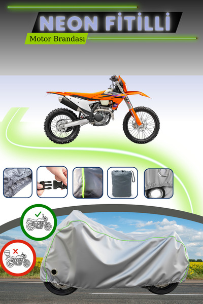 Cemku Fast قماش دراجة نارية متوافق مع KTM 250 EXC TPI متوافق مع Gray Lock Neo...