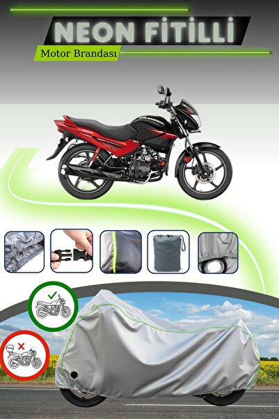 Cemku Fast غطاء محرك السيارة رمادي نيون قماش مجدّل متوافق مع هيرو جلامور