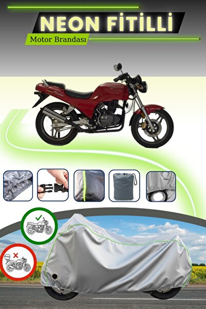 Cemku Fast قماش دراجة نارية رمادي اللون متوافق مع نيون فيتيل كانوني فريدوم 200