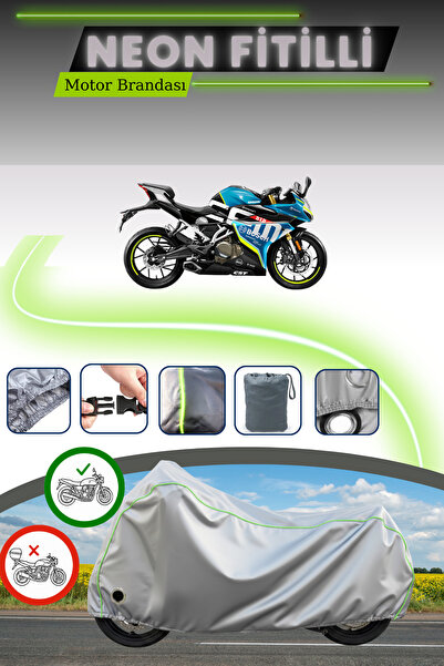 Genel Markalar Gri Kilit Uyumlu Neon Fitilli CFmoto 250SR Uyumlu Motosiklet B...