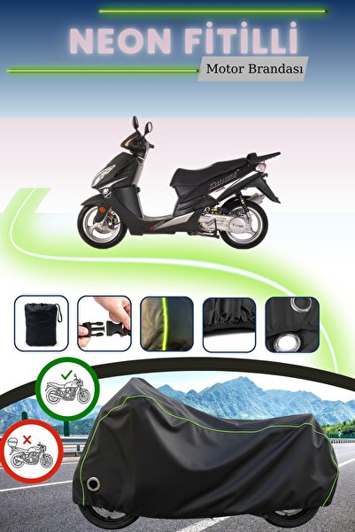 Cemku Fast غطاء محرك متوافق مع نيون فيتيلي كانوني روكو 150 باللون الأسود