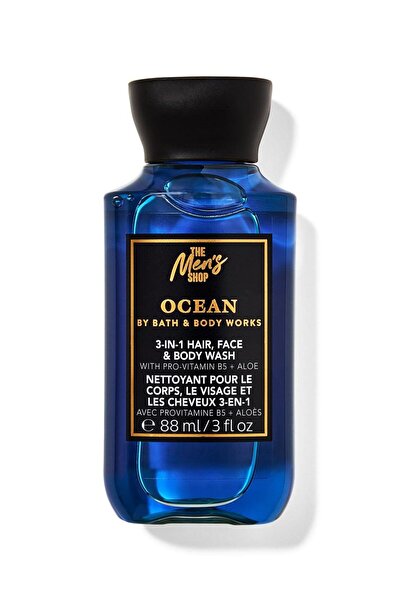 Bath & Body Works Ocean Seyahat Boy 3'ü Bir Arada Duş Jeli 88 mL