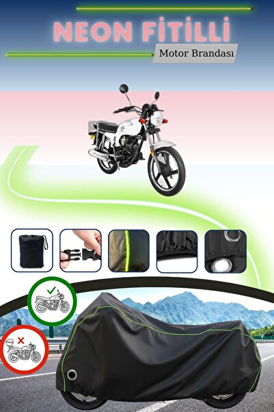 Cemku Fast غطاء محرك متوافق مع يوكي YK 125-7D أبولو، متوافق مع نظام القفل الأسود، مصنوع من النيون