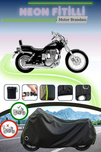 Cemku Fast غطاء محرك أسود متوافق مع نيون فيتيلي سوزوكي إل إس 650 سافاج
