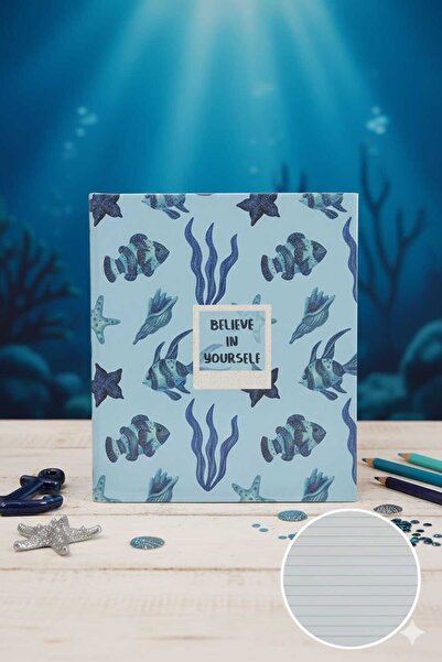 BY CAPPİ 17*19 cm Square Design Hard Cover Notebook