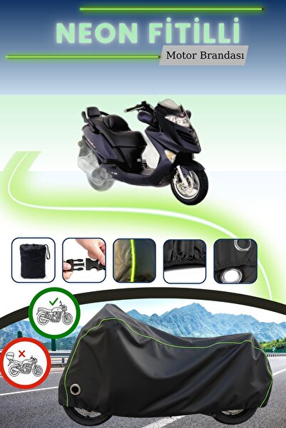 Cemku Fast غطاء محرك متوافق مع نيون فيتيل كيمكو جراند دينك 150 باللون الأسود