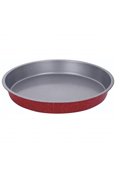 Voltz Tavă de copt Oliver OV51222RN36, 36 cm, oțel carbon, finisaj marmorat, roșu