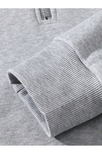 Revasser Unisex Erkek/Kadın YARIM KAPÜŞONLU RESILIENT Renkli Özel Pamuklu Oversize Sweatshirt