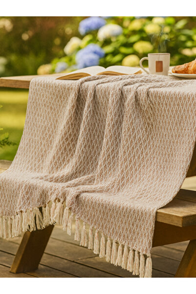 BEYLİNİ Multi-Purpose Cover Sofa Bed Rug Mattress Picnic Mat Floor Covering Washable Fringed 170X200 cm