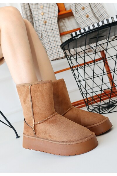 Zerenyus Sophia Premium Tan Suede Long Boots