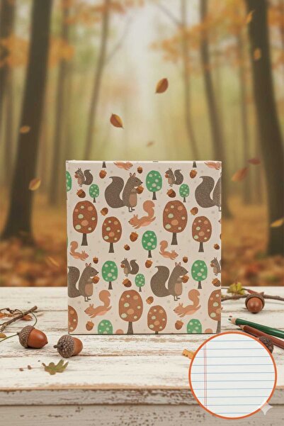 BY CAPPİ 17*19 cm Square Design Hard Cover Notebook