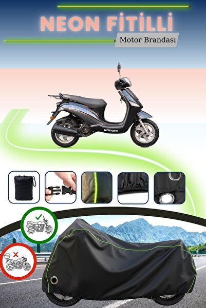 Cemku Fast غطاء محرك متوافق مع نيون فيتيلي كانوني ويكي 125i من بلاك ليكت