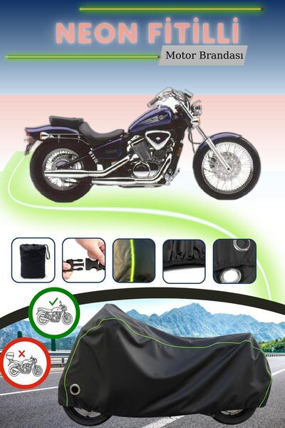 Cemku Fast غطاء محرك متوافق مع نيون فيتيل هوندا VT 600 شادو باللون الأسود