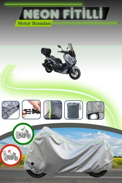 Cemku Fast غطاء محرك متوافق مع كوبا نوفاكس قماش مجدّل باللون الرمادي النيون