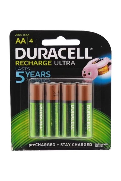 Duracell بطارية AA توربو متعددة الأغراض 2500 مللي أمبير في الساعة