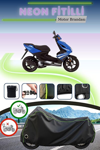 Cemku Fast غطاء محرك ياماها ايروكس 100 متوافق مع نيون فيتيل بلاك ليك