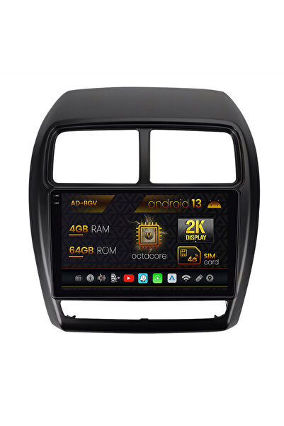 AutoDrop Navigatie Mitsubishi ASX (2016-2019),Android 13,V-Octa/4GB RAM+64GB ...