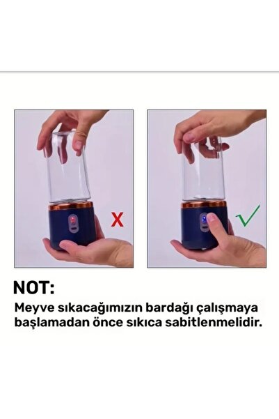 esdekor Pembe ok Fonksiyonlu Kablosuz Taşınabilir Meyve Sıkacağı