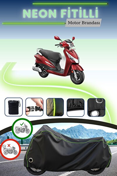 Cemku Fast غطاء محرك متوافق مع نيون فيتيل هيرو دويت 125 باللون الأسود