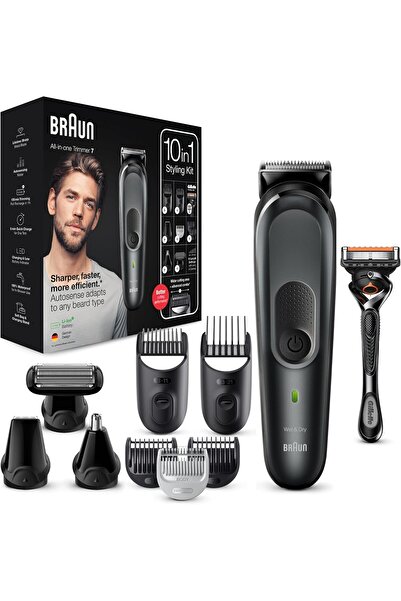 Brawn ماكينة براون تشذيب متكاملة MGK7331 مجموعة العناية الشخصية 10 في 1 الاصلي