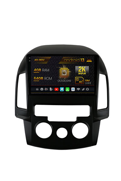 AutoDrop Navigatie Hyundai I30 (2007-2012),Clima manuala,Android 13,V-Octa/4G...
