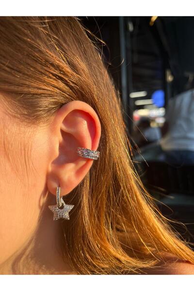 kalia Çelik Silver Yıldız Küpe