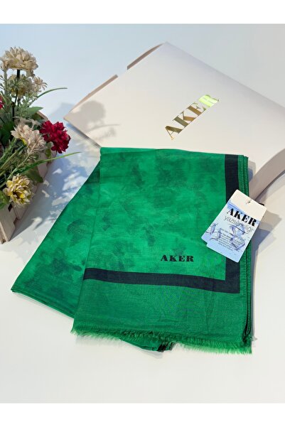 Aker Yaz Serinliği Bulut Desen Şal