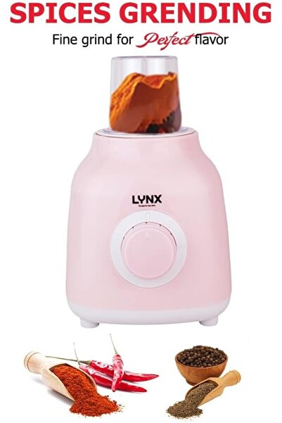 LYNX 2-in-1 Blender by Lynx, 400W, 1.6L Jar, High-Speed Electric Blender for Smoothies, Shakes, Ice Crush