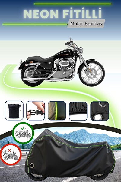 Cemku Fast غطاء محرك متوافق مع نيون فيتيل هارلي ديفيدسون سبورتستر كاستم XL883C باللون الأسود