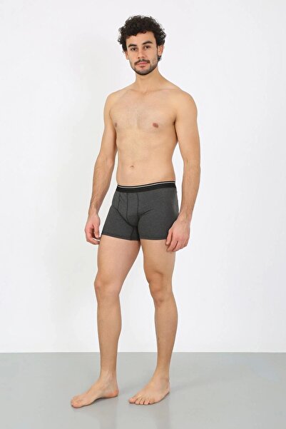 Beruflic Men's Cotton Lycra Boxer Anthracite