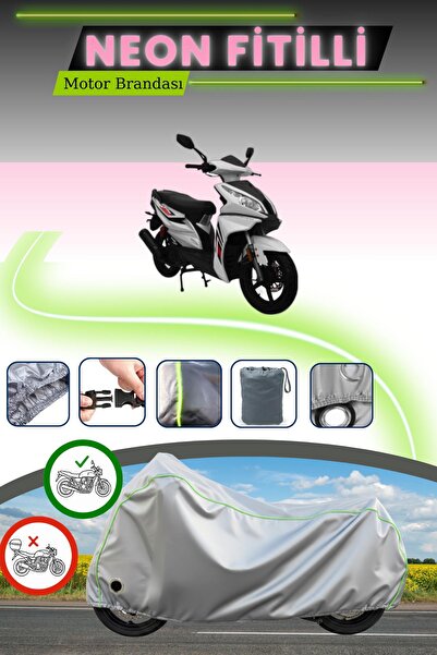 Cemku Fast قماش دراجة نارية رمادي اللون متوافق مع نيون فيتيل مونديال 100 أردور