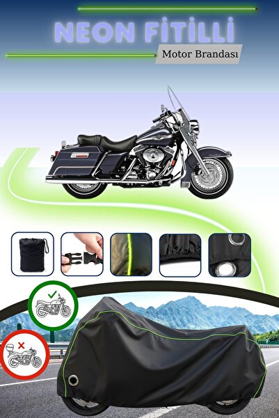 Cemku Fast غطاء محرك متوافق مع نيون فيتيل هارلي ديفيدسون رود كينج FLHRI باللو...