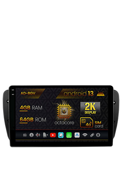 AutoDrop Navigatie Seat Ibiza (2009-2013),Android 13,V-Octa/4GB RAM+64GB ROM,9.5"