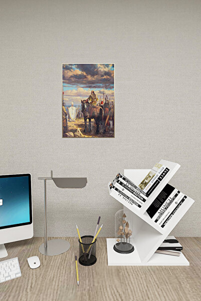 BlackSea Masaüstü Kitaplık,Dekoratif Kitaplık,Ergonomik Raflı Kitaplık