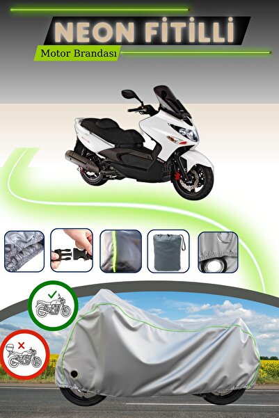 Cemku Fast قماش دراجة نارية متوافق مع كيمكو إكسايتنج 500، متوافق مع قفل رمادي...