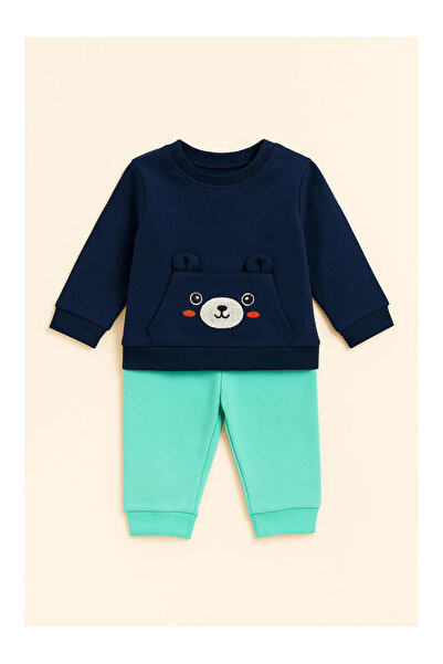 kidstalya بدلة طفل رضيع مع تفاصيل الدبدوب