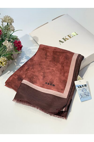 Aker Yaz Serinliği Bulut Desen Şal
