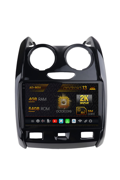 AutoDrop Navigatie Dacia Duster (2012-2019),Android 13,V-Octa/4GB RAM+64GB RO...
