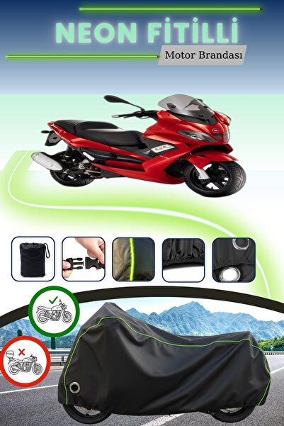 Cemku Fast غطاء محرك متوافق مع نيون فيتيلي جيليرا نيكسس 250 باللون الأسود