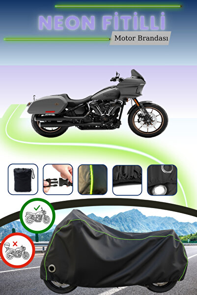 Cemku Fast غطاء محرك متوافق مع دراجة هارلي ديفيدسون لو رايدر إس تي باللون الأ...