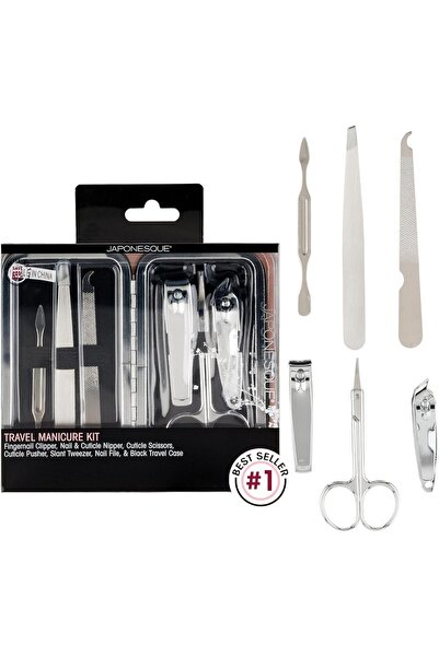 JAPONESQUE Travel Manicure Kit – 6-Piece Nail Tool Set in Compact Case for At...