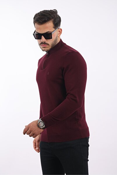 rugatchi Men's Collar Plain Knitwear — 100% Cotton, Stylish & Comfortable Sweater