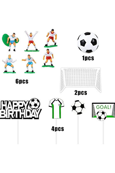 Baloane Vesele Football Themed Cake Decoration - Set for Sports Fans TOP57