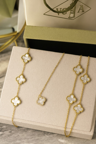 NovaModa Üçlü SET ‘   çelik bileklik kolye artı kolye