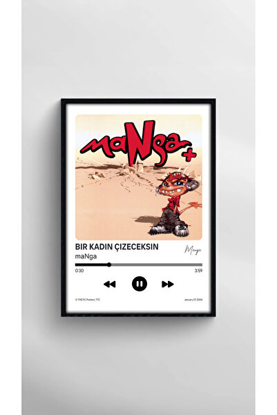 Thetic maNga - Bir Kadın Çizeceksin Single Koleksiyonu PREMIUM Spotify Poster - Poster muzical!